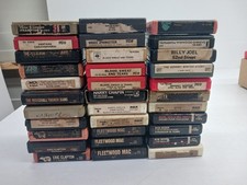 Lot Of 33 8 Track Classic Rock Mixed Lot Untested Fleetwood Max, Clapton  More
