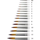 KUM Memory Point Brushes Round Tip Various Tip Sizes