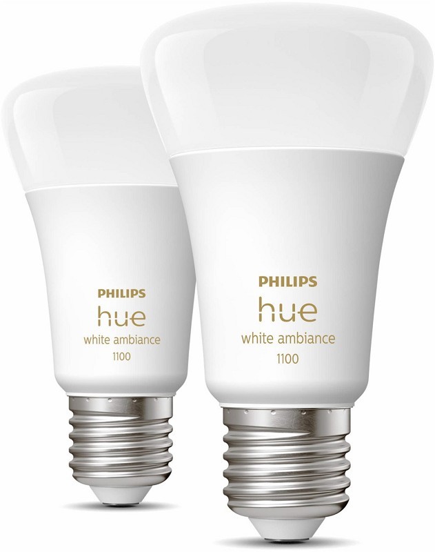 hue LED-Lampe Wh. Amb. 8W A60 E27 2er Pack Thumbnail 6