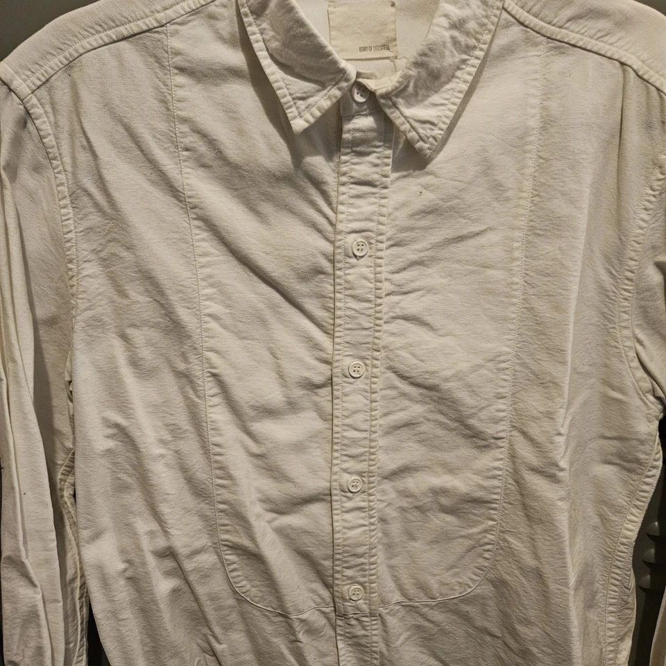 Mens Band Of Outsiders Tuxedo Style Oxford In White Size Small  RARE - Image 2 of 4
