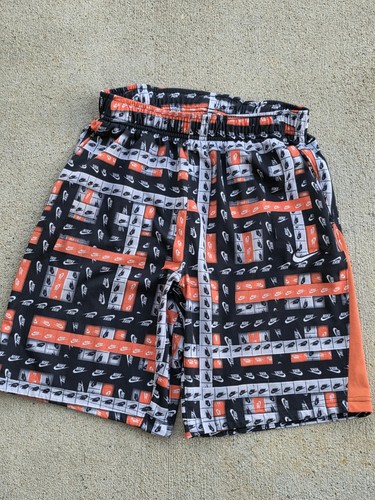 Boys Nike Dri-Fit Nike Print Logo Shorts Athletic Sports Gear, XLARGE - Picture 2 of 3