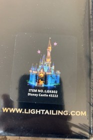 NEW SEALED LEGO Disney: The Disney Castle (43222) and Lightailing LED kit LGK602