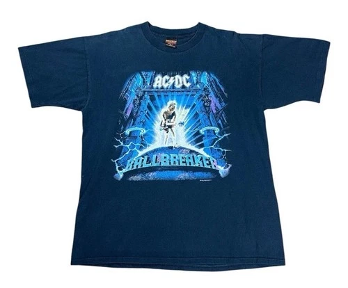 ACDC Ballbreaker European Tour Vintage Shirt Size XL Br 1990s vintage concert t-shirt, vintage, size XL, single stitch, B+ condition