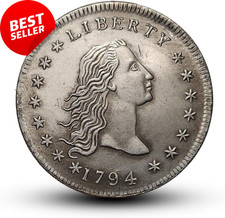 1794 Flowing Hair Morgan Style Coin Vintage US Collectible Commemorative Gift