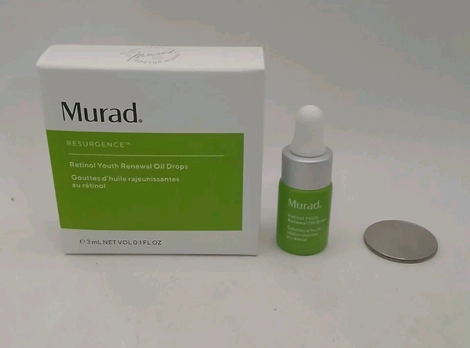 3 × Murad Resurgence Retinol Youth Renewal Oil Drops 0.1oz 3mL Travel Size  - Image 3 of 4