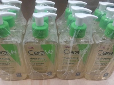 CeraVe Hydrating Foaming Oil Cleanser. [[[ Lot of  Six ]]] 8 Fl Oz Bottles