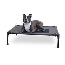 K H Pet Products Outdoor Elevated Dog Cot, Breathable Cooling Elevated Cot Ha...