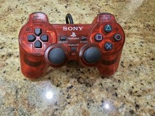 OEM Red Transparent/Clear DualShock 2 PS2 Pla...