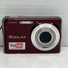 Casio Exilim EX-S880 8.1MP Digital Camera - Red Tested & Working