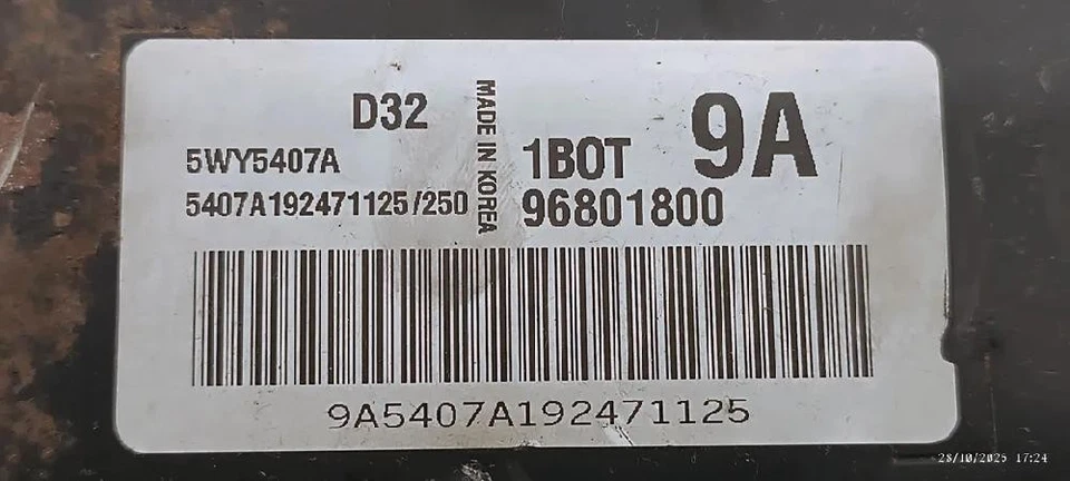 96801800 CENTRALINA MOTORE per CHEVROLET DAEWOO MATIZ (M200) (04/05>12/10<) 800 - Immagine 3 di 4