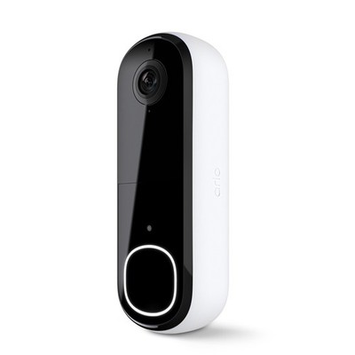 Arlo AVD4001-100NAR Video Doorbell 2nd Gen 2K, White - Certified Refurbished