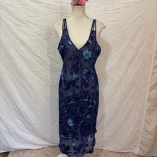 Vtg 90s sheer floral lingerie chemise