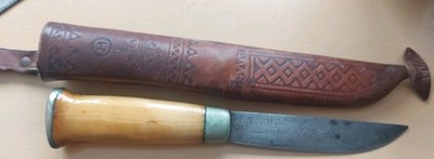 J. Marttiini Puukko Finnland Jagdmesser Arbeitsmesser Lederscheide Finnenmesser