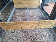 Ratan Bettgestell 180x200 Ikea Sundnes mit 2 Unterschubbettkästen