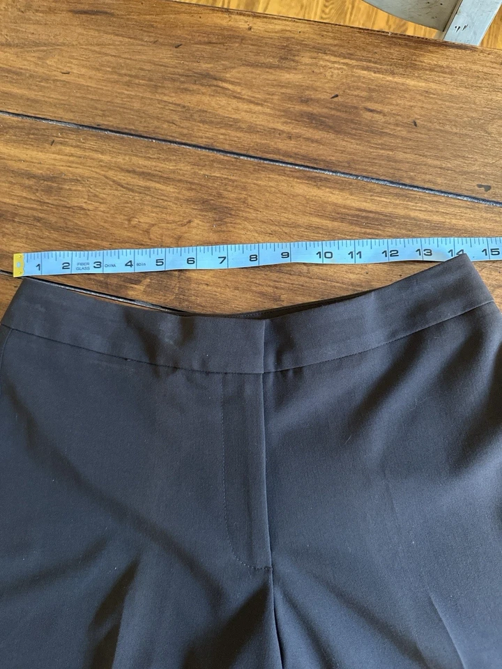 Pantalones de vestir Barbara Lesser Studio marrón elástico  Foto 3 de 4