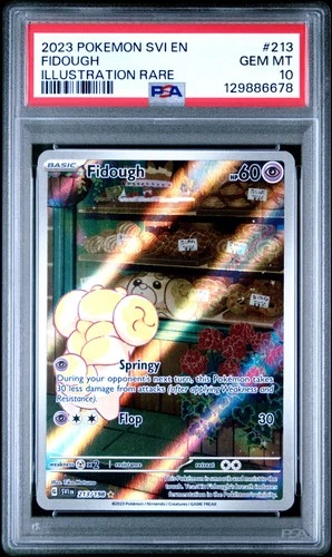 PSA 10 Fidough 213 Illustration Rare Svi En-Scarlet & Violet