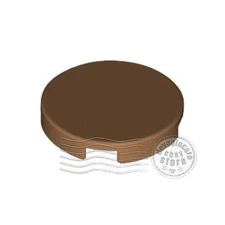 2x LEGO 14769 Tile Round 2x2 Medium Nougat | 6173694 6368592, aka 4150