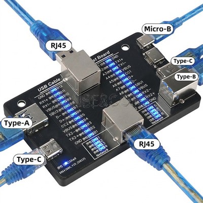 Multi-functional Data Cable Tester USB3.0 Quick detector Data Line Test Module