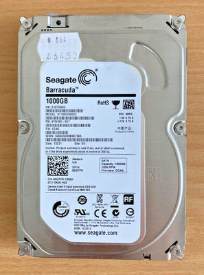 Seagate Barracuda 1TB 3.5'' SATA 6Gb/s 7200RPM 64MB HDD ST1000DM003