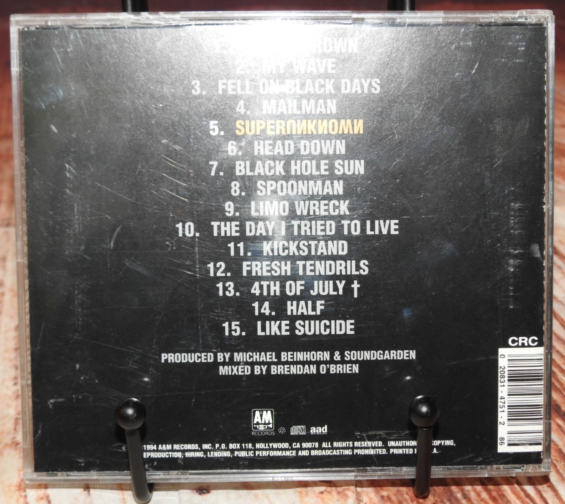 Superunknown by Soundgarden (CD, 2014) Black Hole Sun 602537789894