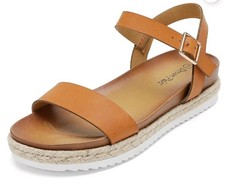 DREAM PAIRS Women's Espadrille Wedge Sandals Ankle Strap Open Toe Summer Sandals