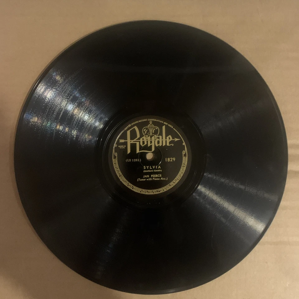 Jan Peerce, 78 rpm, V+, Trees, Royale 1829 - Image 2 of 2