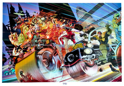 JUDGE DREDD ROADKILL Original 2000 AD Cover Art Print
