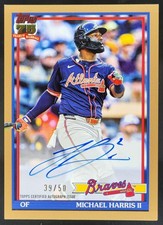 2026 Topps Michael Harris II 1991 Auto Gold /50 #91A-MH Atlanta Braves CD2