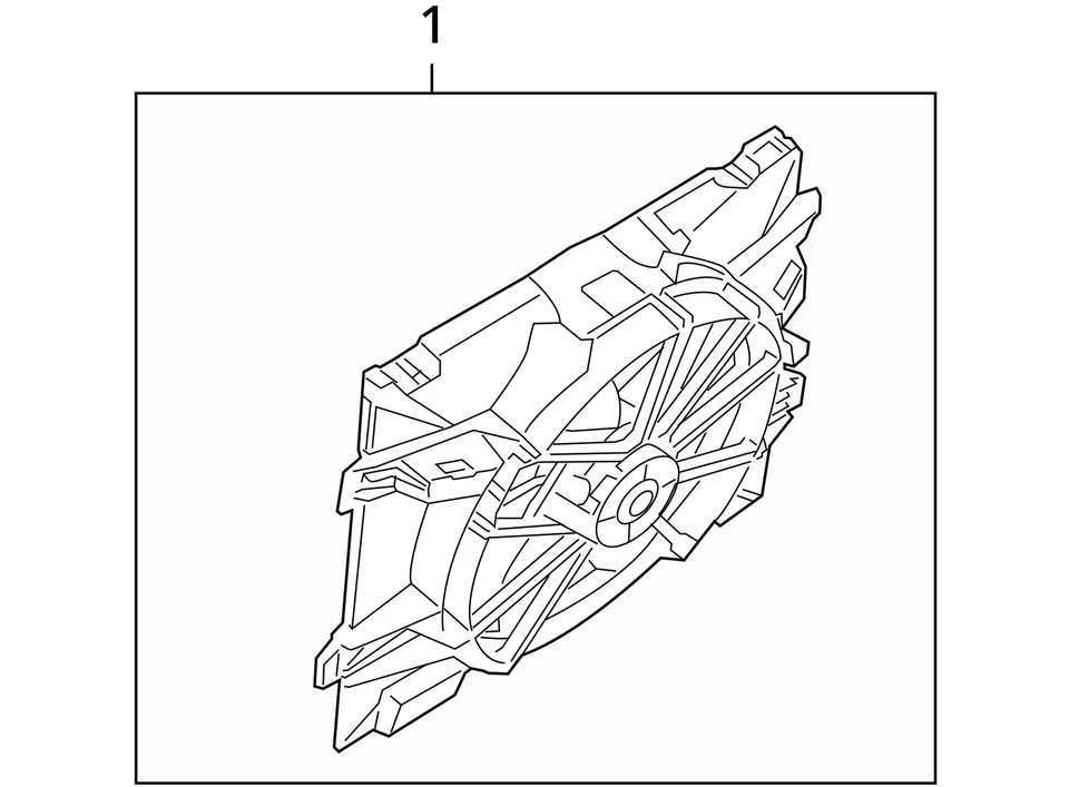 2006 Ford Crown Victoria Electric Radiator Cooling Fan Motor Assembly R3FE0 - Image 3 of 3