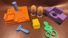 Vintage Play-Doh Fuzzy Bumper Barber and Beau...
