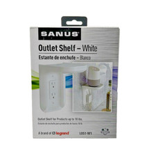 SANUS OUTLET COVER WITH SHELF-WHITE-NEW 