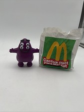 McDonald  s Adult Happy Meal Toy 4 Eyes GRIMACE Rare Cactus Plant Flea Market