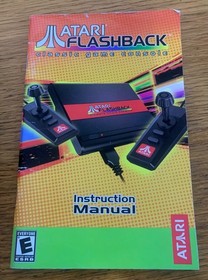 Atari Flashback Classic Game Console with Power Adapter and Instruction Manual