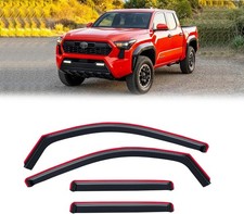 in-Channel Rain Guards for Toyota Tacoma 2024-2026 Double/Crew cab, Window Visor