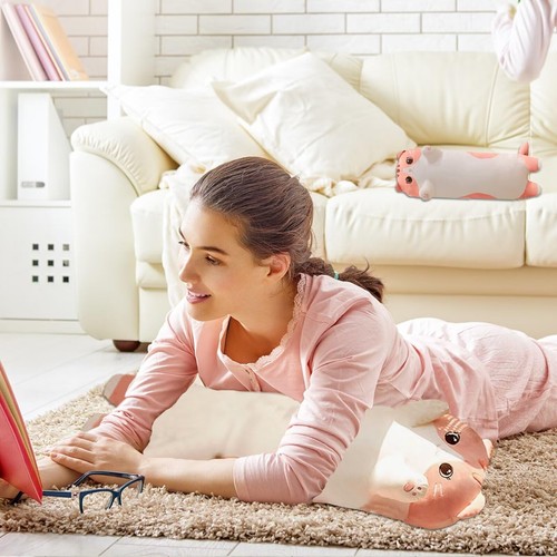 Cat Stuffed Animal Kids Body Pillow for Girls – Soft Cute Plushies Long Ca - Picture 5 of 6