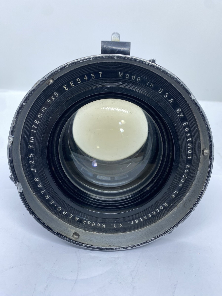 Vintage Kodak Aero Ektar 178mm f/2.5 7In 5x5 Lens | eBay