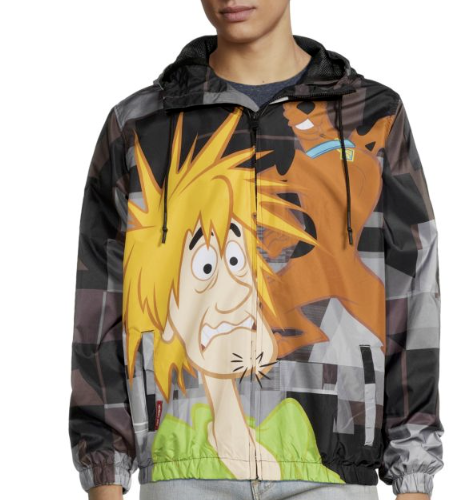 Members Only Unisex Scooby Doo Full Zip Hooded Windbreaker Jacket Size XL NWT - Picture 13 of 15