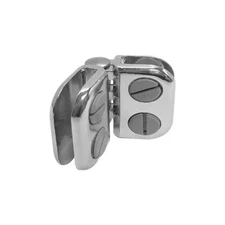 50 Pc Chrome Hinge Glass Connector 3/16" Tempered Glass Shelf