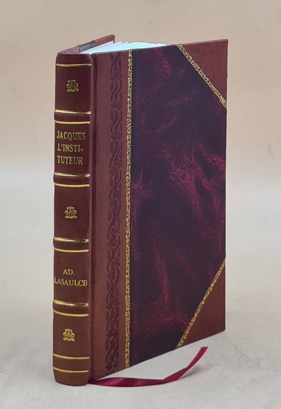 Jacques L'Instituteur Natural History Leather Bound Book