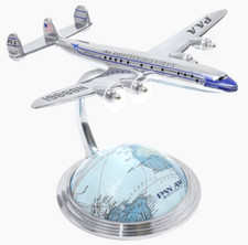 Lockheed Constellation Airliner Airplane 6.5" Travel Agent Desktop Globe Decor