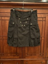 Utilikilt Kilts Utiliclan Men Kilt Size 34 Length 23 Black