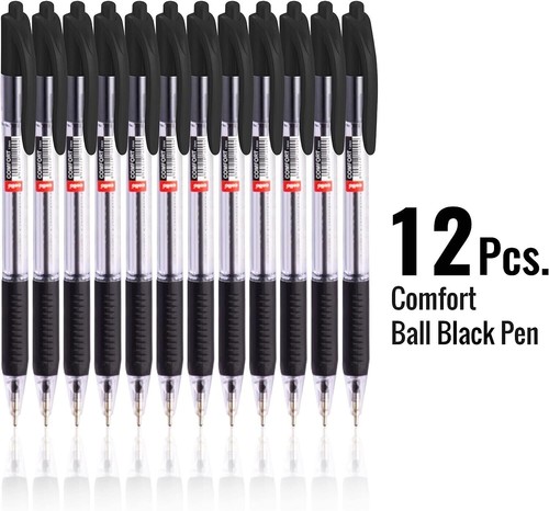 Cello Ballpoint Pens 1.0mm Assorted Colors ,Medium BLACK BLUE RED School Supply - Picture 2 of 49