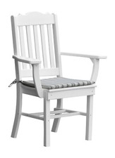 Poly Lumber Royal Dining Chair with Arms - Multiple Colors - Amish Made in USA