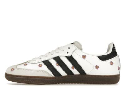 adidas Samba OG White Embroidered Floral W - IF4398 New Size | eBay