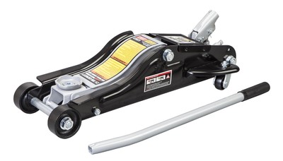 Black Jack T825010W Low Profile Floor Jack Black/Silver with Caster Wheels, 2.5 