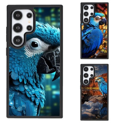 blue macaw parrot a For Samsung S21 S22 S23 S24 FE Ultra TPU Phone Cover