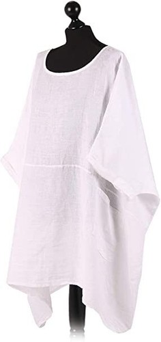 Italian Ladies womens Plain Tunic Top Shirt blouse Quirky Lagenlook cotton Dress - Picture 65 of 66