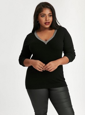 plus size black jumper