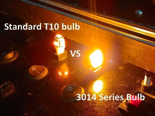 5x luces marcadoras LED ámbar/amarillo cabina techo separación para camionetas Chevrolet C/K - Imagen 4 de 5