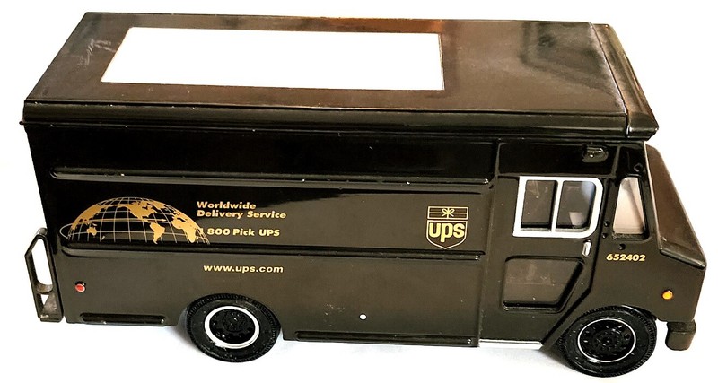 Corporate Promo UPS Brown Box Truck Diecast Model 